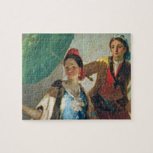 The Parasol, 1777 (oil on canvas) Jigsaw Puzzle