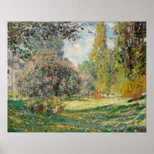 The Parc Monceau (1876) by Claude Monet Poster