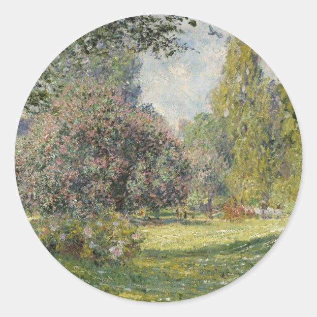 The Parc Monceau - Claude Monet Classic Round Sticker (Front)