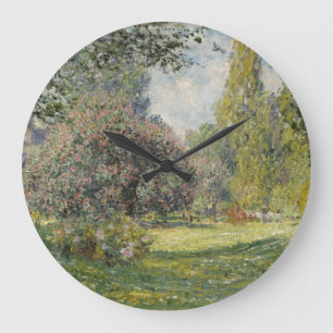 The Parc Monceau - Claude Monet Large Clock