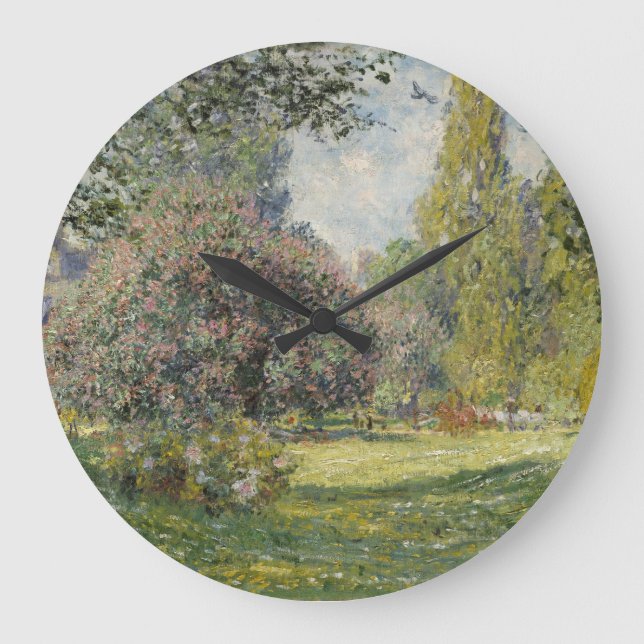 The Parc Monceau - Claude Monet Large Clock (Front)