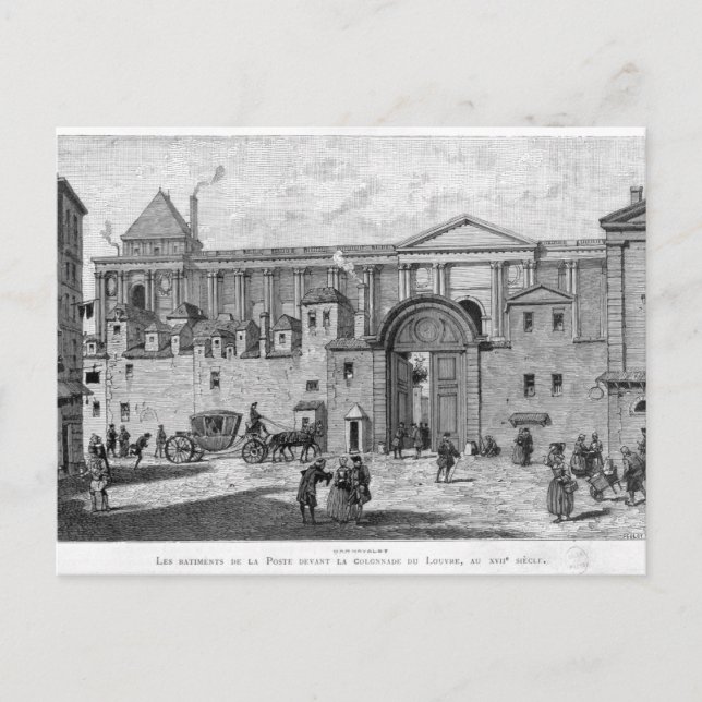 The Paris Post Office Postcard (Front)