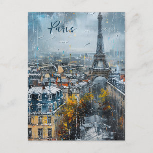the Paris Skyline Postcard