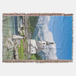 The parish church of Ramsau in Bavaria, Germany Throw Blanket