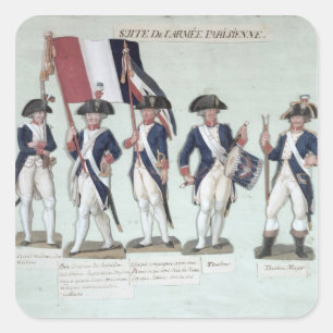 The Parisian Army during the French Square Sticker