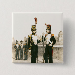 The Parisian Municipale Guard 15 Cm Square Badge