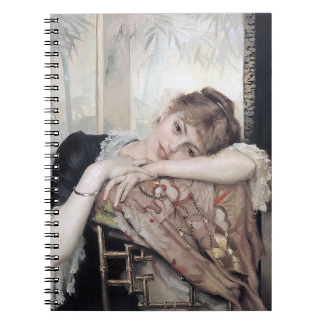 The Parisienne by Albert Edelfelt 1883 Notebook (Front)
