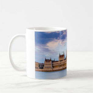 The Parliament building in Budapest on the Danube  Coffee Mug