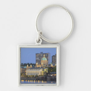 The Parliament Buliding lit up at the inner Key Ring