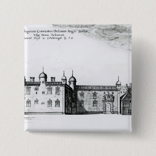 The Parliament House in Edinburgh 15 Cm Square Badge