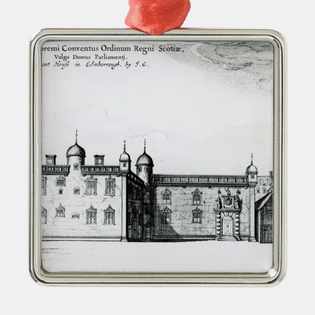 The Parliament House in Edinburgh Metal Tree Decoration (Front)