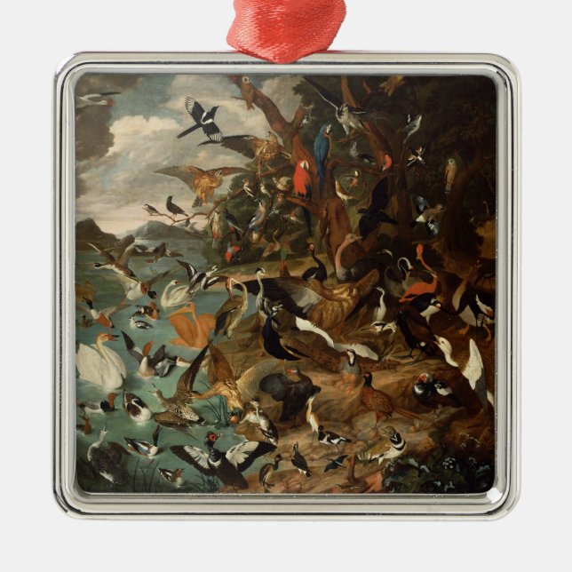 The Parliament of Birds Metal Ornament (Front)