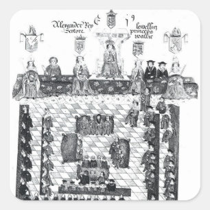 The Parliament of Edward I Square Sticker