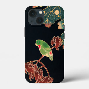 The Paroquet Colourful Bird Japanese illustration iPhone 13 Mini Case