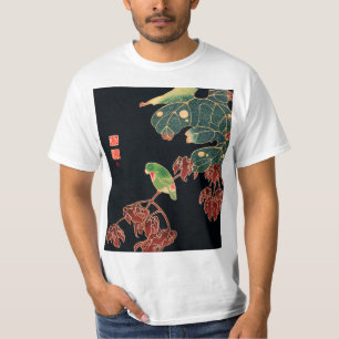 The Paroquet Colourful Bird Japanese illustration T-Shirt