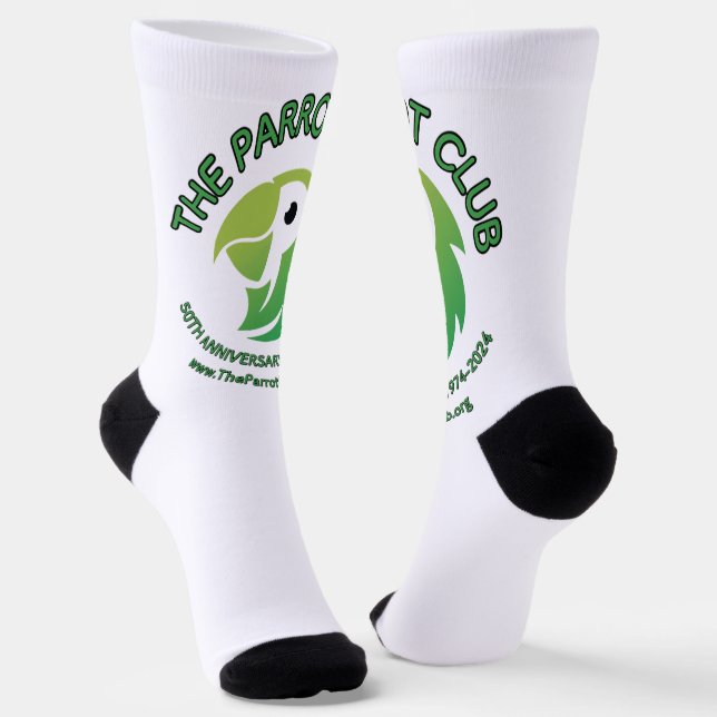 The Parrot Club 50th Anniversary Crew Socks (Angled)