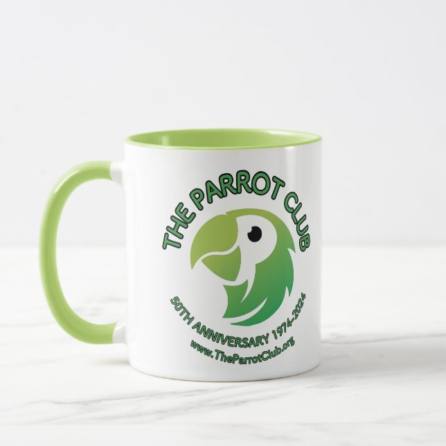 The Parrot Club 50th Anniversary Mug (Left)
