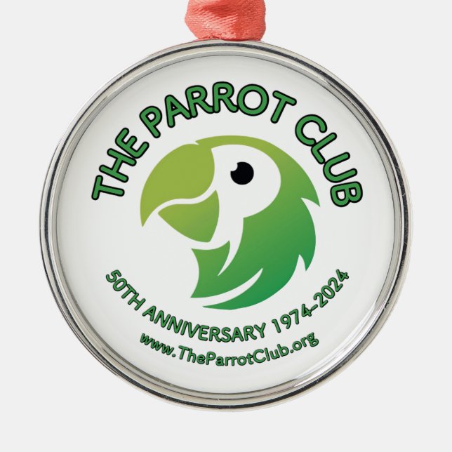 The Parrot Club 50th Anniversary Ornament (Front)
