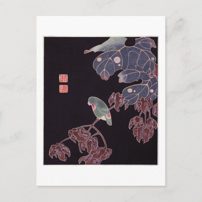 The Parrot, Jakuchū Postcard (Front)