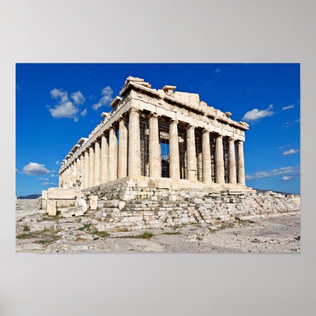 The Parthenon (447 B.C.) on the Athenian Acropolis Poster (Front)