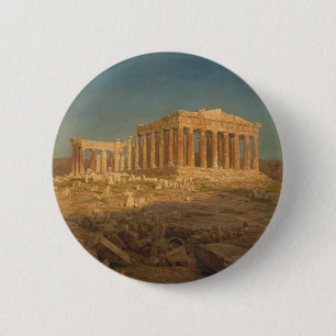 The Parthenon 6 Cm Round Badge