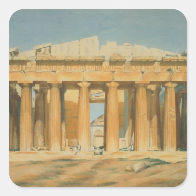 The Parthenon, Athens, 1810-37 Square Sticker (Front)