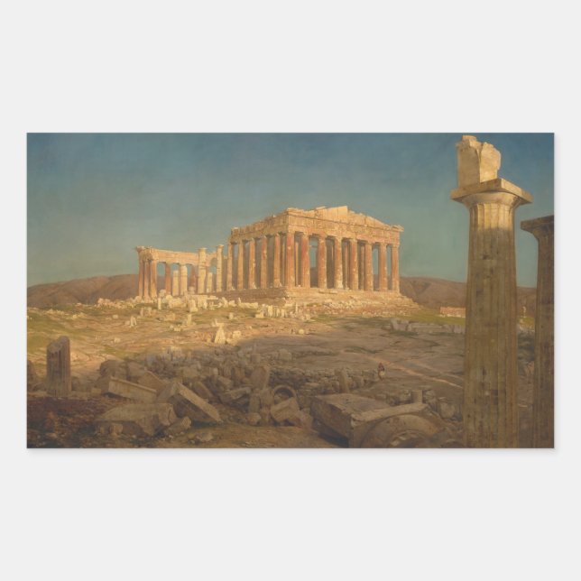 The Parthenon - Frederic Edwin Church (1871) Rectangular Sticker (Front)