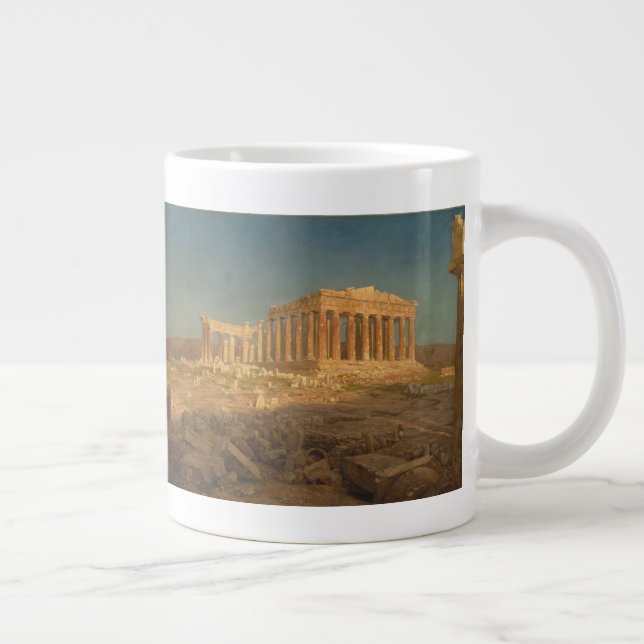 The Parthenon Large Coffee Mug (Right)