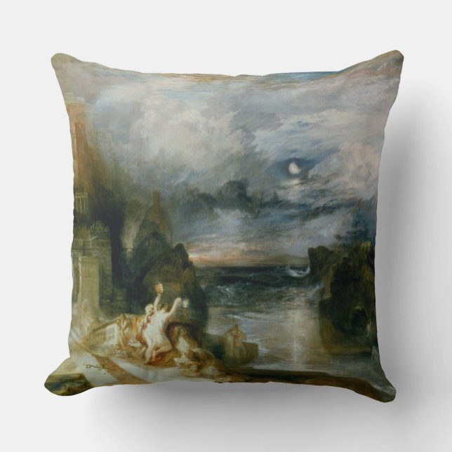 The Parting of Hero and Leander (oil on canvas) Cushion (Front)