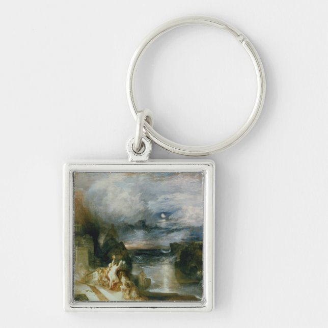 The Parting of Hero and Leander (oil on canvas) Key Ring (Front)