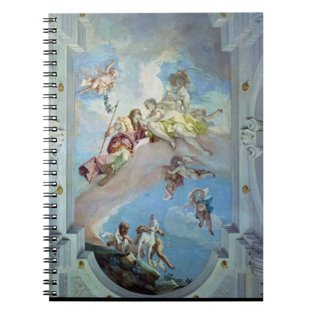 The Parting of Venus from Adonis, 1707-08 (fresco) Notebook (Front)