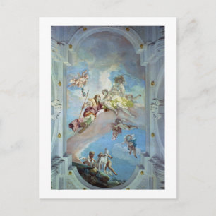 The Parting of Venus from Adonis, 1707-08 (fresco) Postcard