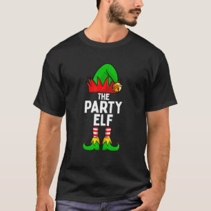 The Party Elf Funny Christmas Matching Family T-Shirt