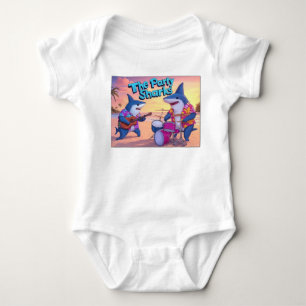 The Party Sharks Band Baby Bodysuit