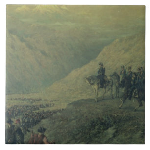 The Passage of the Andes in 1817 (oil on canvas) Tile