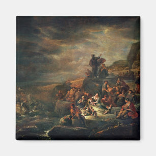The Passage of the Red Sea (oil on canvas) Magnet