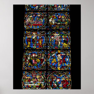 The Passion, lancet window in the west facade, 12t Poster