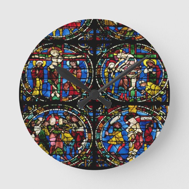 The Passion, lancet window in the west facade, 12t Round Clock (Front)