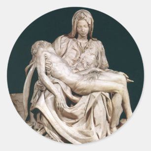 THE PASSION OF MARY CLASSIC ROUND STICKER