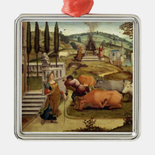 The Passions of Pasiphae, wife of King Minos of Cr Metal Tree Decoration