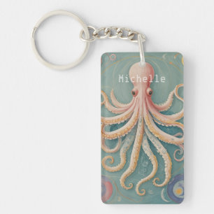 The Pastel Octopus of Enchanted Reef Key Ring