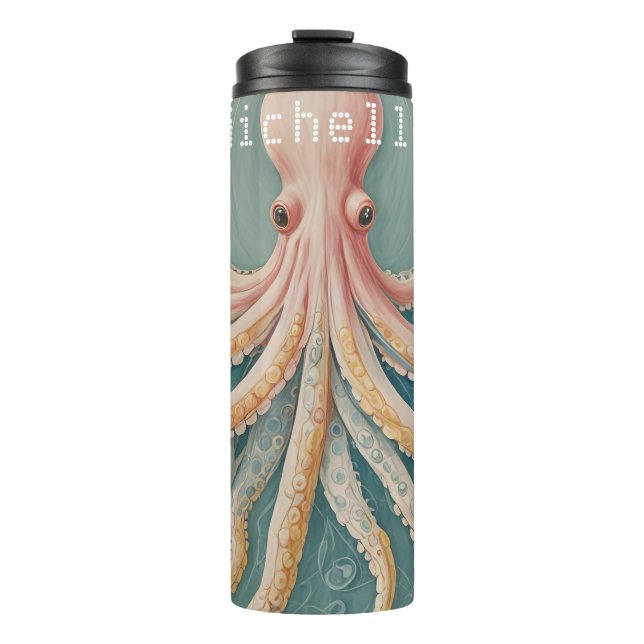 The Pastel Octopus of Enchanted Reef Thermal Tumbler (Front)