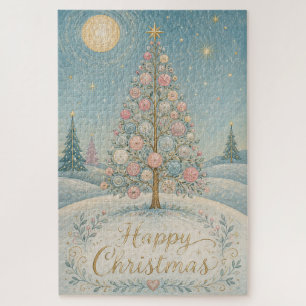 The Pastel Solstice Tree Jigsaw Puzzle