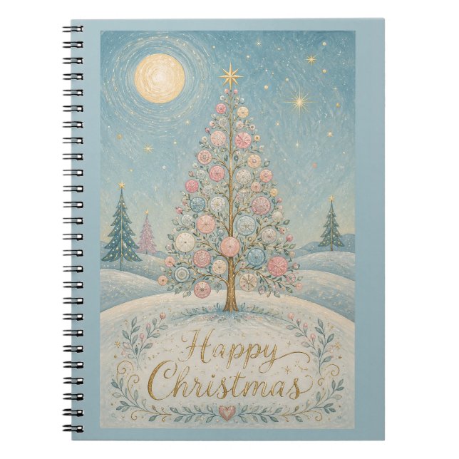 The Pastel Solstice Tree Notebook (Front)