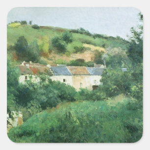 The Path in the Village, 1875 Square Sticker