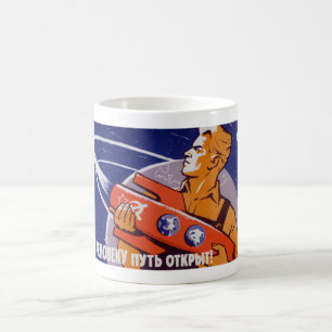 The Path Is Open For Humans - Soviet Space Coffee Mug