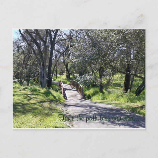 The path less travelled... postcard (Front)