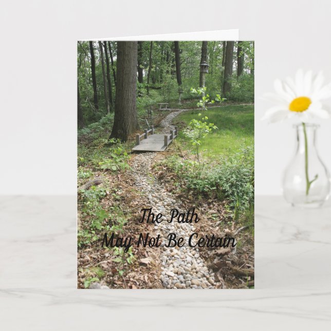 The Path May Not Be Certain Card (Small Plant)