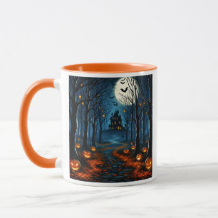 The path of the haunted forest - Halloween Mug
