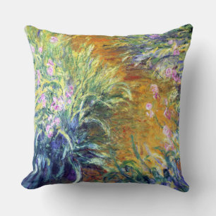 The Path Through the Iris Claude Monet Fine Art Cushion